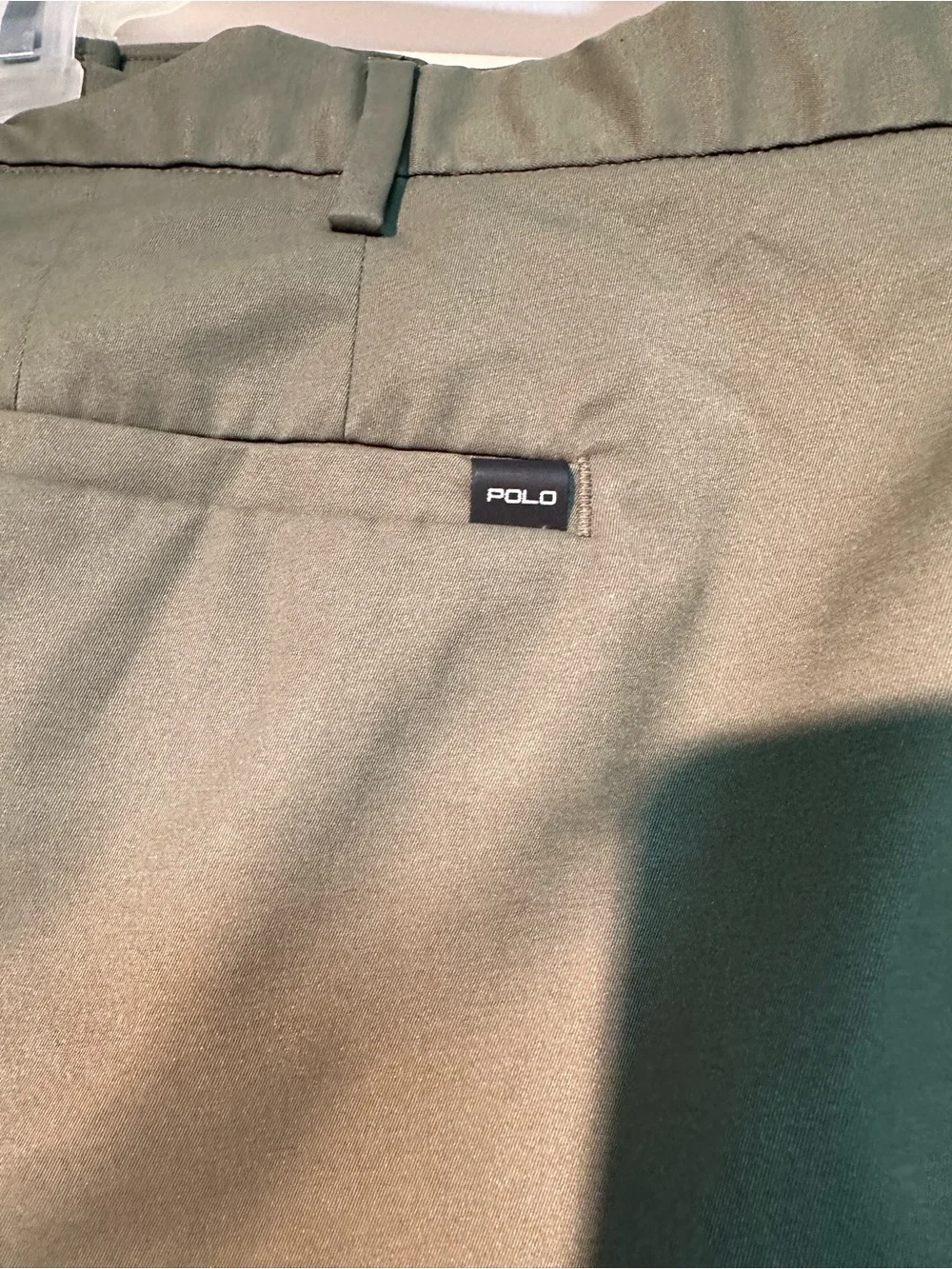 Polo by Ralph Lauren Olive Flat-Front Men’s Shorts Performance